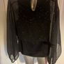 Coast black / pink details cape blouse size UK14 EU42 Perfect condition Postage included Image 7
