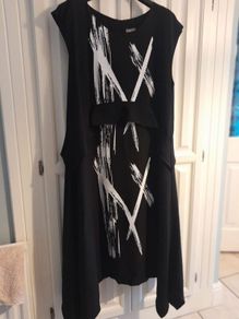 Naya Asymmetrical Dress, Black