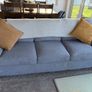 3 seater sofa with 2 armchairs and storage pouffe Image 3