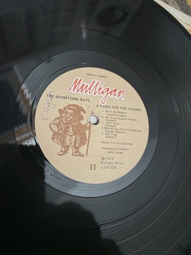 The Boomtown Rats vinyl lp, Irish pressing