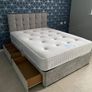 New Stylish single ,Double 4ft, 4ft6, King 5ft And 6ft Superking Sizes Divan Beds Instock. Drawers And Optional Tufted Mattresses Available. Free Delivery Image 8