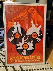 HMV Vintage Poster