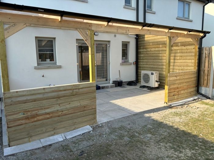 building pergola ,extension, side entry