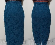 Beautiful Teal Lace Skirt