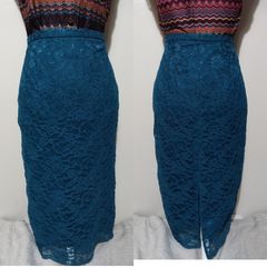 Beautiful Teal Lace Skirt