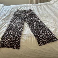 Anthropologie Leopard Print Pyjama Bottoms Medium