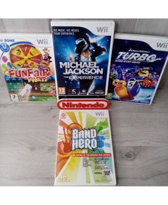 Nintendo Wii Games Bundle X 4 Games - Band Hero Funfair Turbo & Michael Jackson