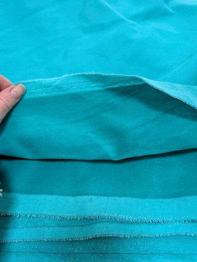 Teal velvet fabric 6m