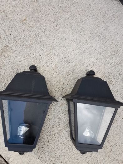 two (outdoor Wall lights)excellent condition.