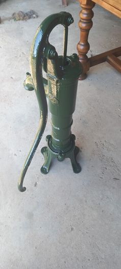 Antique  Garden water pump and Stand By Deville its a no 34 Working French Nice conditions