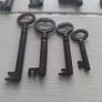 Set of 8 Antique Skeleton Keys Image 4