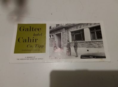 Cahir Galtee Hotel Advertiser.