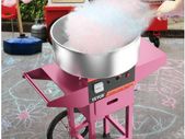 Electric Cotton Candy Machine Commercial Sugar Candy Floss Maker Temperature Controls for Party Festival Carnival Home DIY