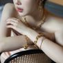 Necklace bracelet and earrings Image 3