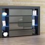 LED Sideboard With 4 Drawers Modern Sideboard With LED lights LED Cabinet Living Room High Gloss Sideboard Image 3