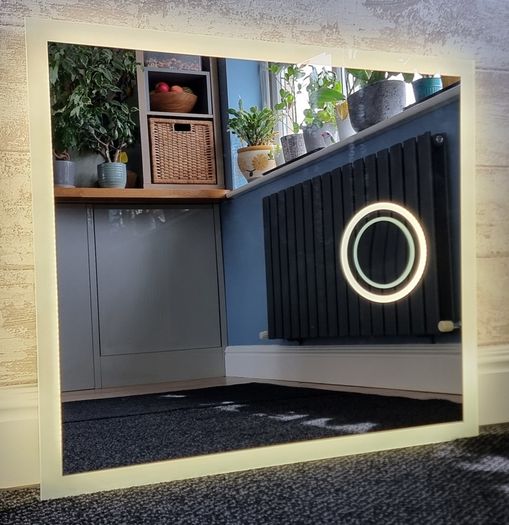 LED Bathroom Mirror 80x70cm Made in EU