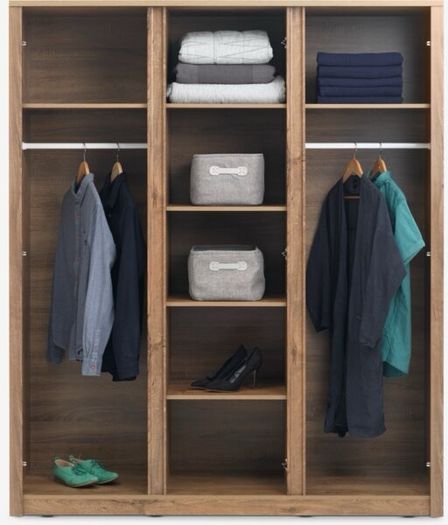 JYSK Vedde dark oak Wardrobe - set