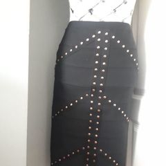 BNWT Black Fitted Stretchy Pencil Skirt (Size 10)