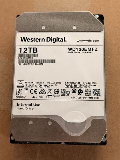 12tb WD White Label HDD (wd120emfz)