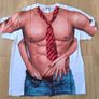 Funny Sexy Man Muscle Body T Shirt XL Novelty Fancy Dress Halloween Costume naughty Image 6