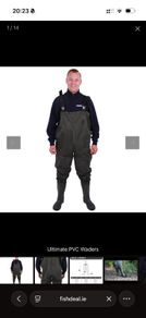 Ultimate PVC Chest Waders - Size 45 (UK 11) - Like New