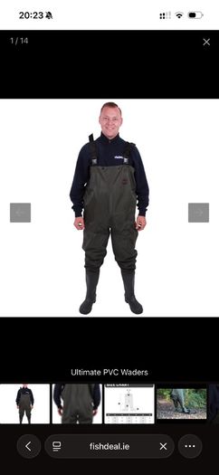 Ultimate PVC Chest Waders - Size 45 (UK 11) - Like New
