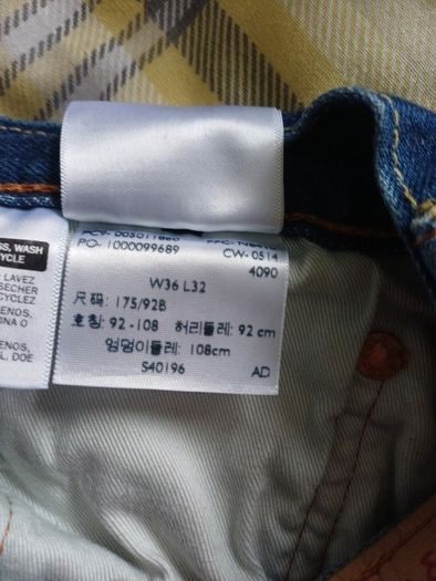 Levis 501 mens 36x32