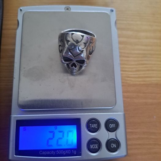 mans silver ring