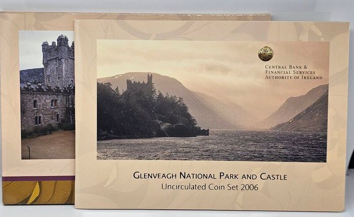 Ireland 2006 Beautiful Uncirculated Euro Coin Set Glenveagh National Park and Castle Co. Donegal