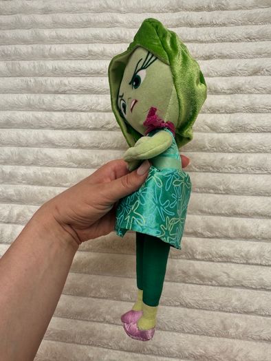 Disgust Soft Toy Plush Inside Out 2 approx. 30 cm. Used Loose Head Please see photos