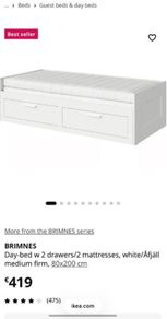 IKEA brimnes extendable bed