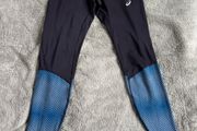ASICS blue &amp; black running tights Size S