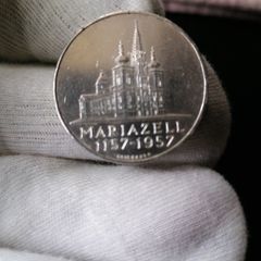 1957 Austria Silver 25 Schilling Coin