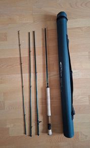A Jensen Magellan fly rod 9' 8 weight.