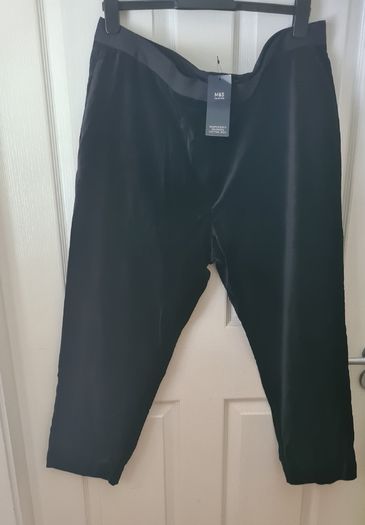 M&s Suede Pants Size 20 Short Leg(nwt)