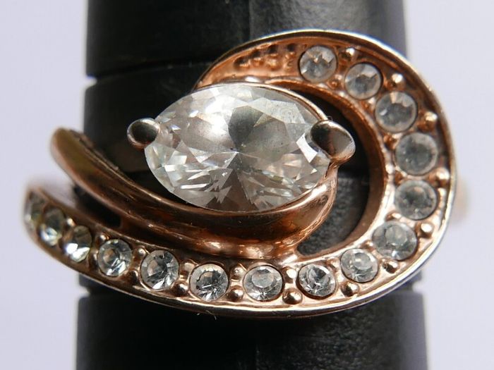 Vintage 18K GP Gold Plated Ring size M