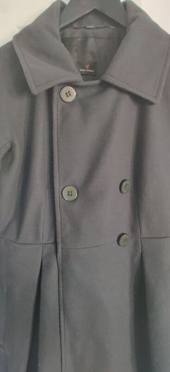 Fuchs Schmitt Grey Women's Coat, Size 16, 80% virgin wool