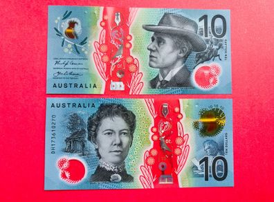 Australia  10 Dollars  2017  Pick 63a. UNC   Polymer / Plastic.