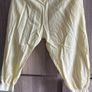 yellow linen cotton capri size s-m  medium and m-l Image 2