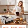 Chocolate Melting Machine 4 Tanks 8.2 kg Choc Commercial Melter, 1200W High Power, Water Bath Heating System, Stainless Steel Body Image 2