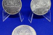 X3 Canadian silver dollar coins