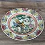 Qianlong Chinese Antique Plate 10 Inch 26cm Paradise Birds Flowers Image 3