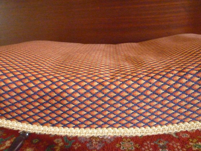 Edwardian William And Mary mahogany Stool. Genuine Antique Edwardian. Excellent condition. Solid & weighty.