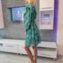 Green and blue dress with a snake pattern XS-M Image 6