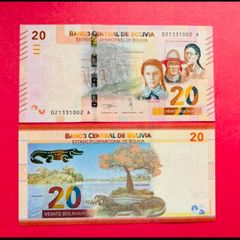 Bolivia   20 Bolivianos  1986 ( 2018 ) Pick 249. ( Uncirculated )