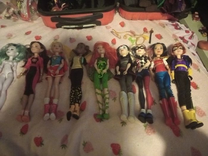12 inch large dc girls doll bundle