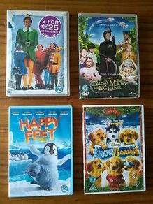 DVD's - Happy Feet / Snow buddies ( Christmas )