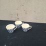 3 blue willow style tea cups postage possible Image 3