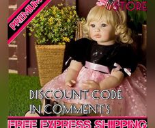 24 Inches 60cm Reborn Dolls Baby Girl Soft Silicone Vinyl Real Life Dolls Toddler Lifelike Handmade Newborn Reborn Babies Xmas Toy Gift (FREE SHIPPING)