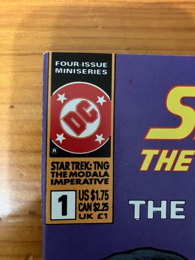 Comic: 'Star Trek The Next Generation' no. 1 / 1991